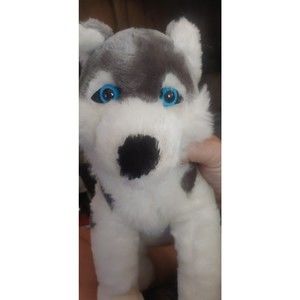 Brooklyn doll toy 13inch husky. Malamute. Wolf dog plush